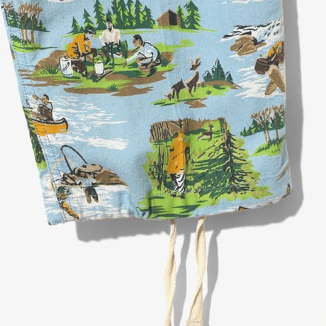 South2 West8,String Cuff Balloon Pant - Flannel Cloth / Printed