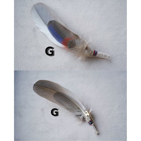 She Dances on Water, Unique and individual Feather Hat Pin