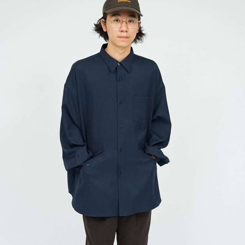【新品】フレッシュサービス ウーリー ツイル テック シャツ L ブラウン FreshService, WOOLY TWILL TECH SHIRT | Purveyors