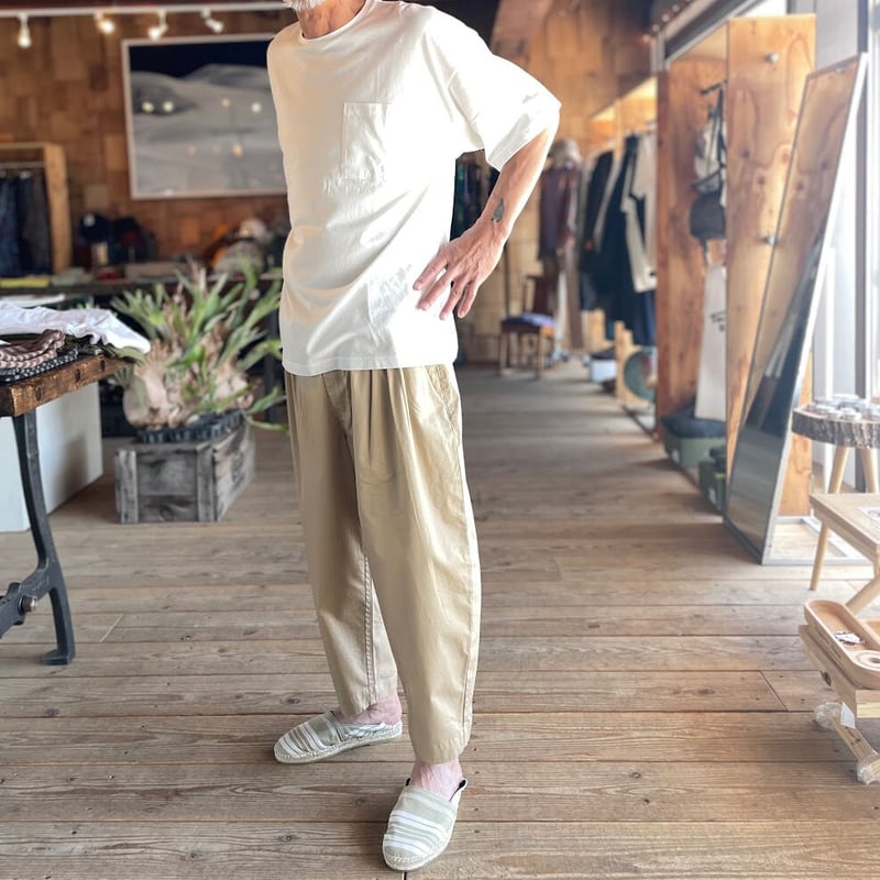 PORTER CLASSIC GABARDINE BEBOP PANTS 黒 Mパンツ