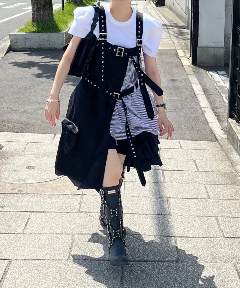 alice auaa フリル付き黒ミニスカート alice auaa フリル付き黒ミニスカート