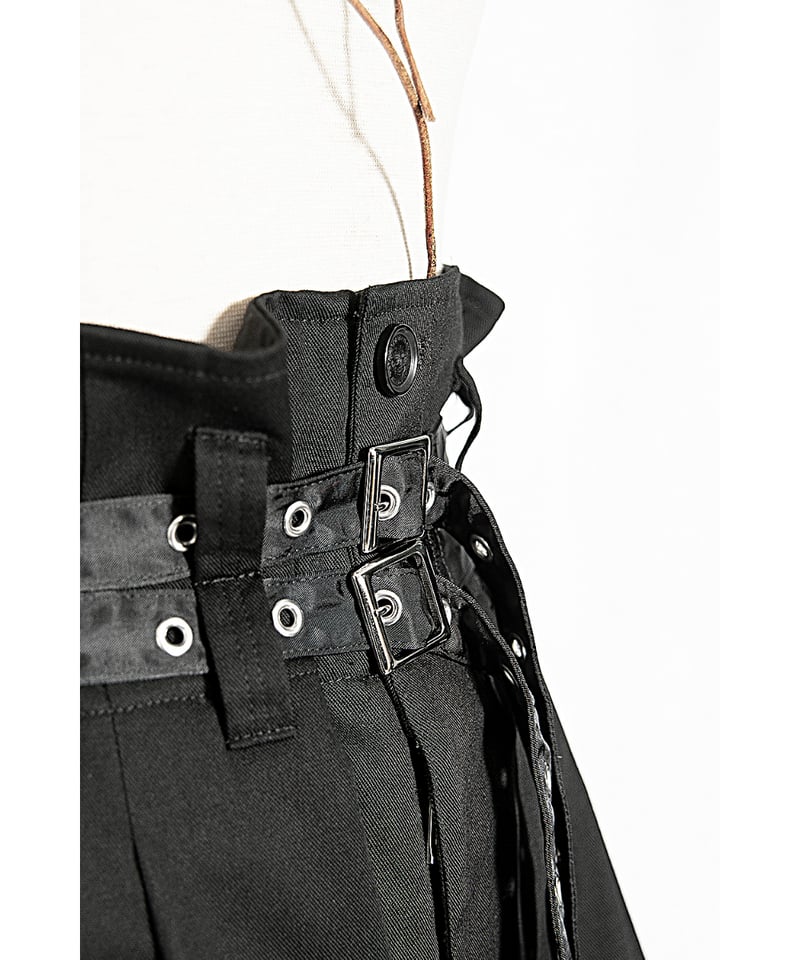 alice auaa 2点セット ALICE AUAA - Early 2000's Leather neck corset with buckled straps