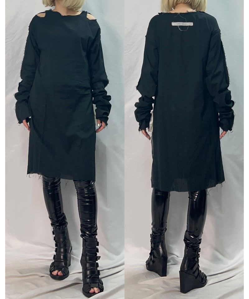 alice auaa 黒半袖ロングカットソー alice auaa 黒半袖ロングカットソー alice auaa 黒半袖ロング