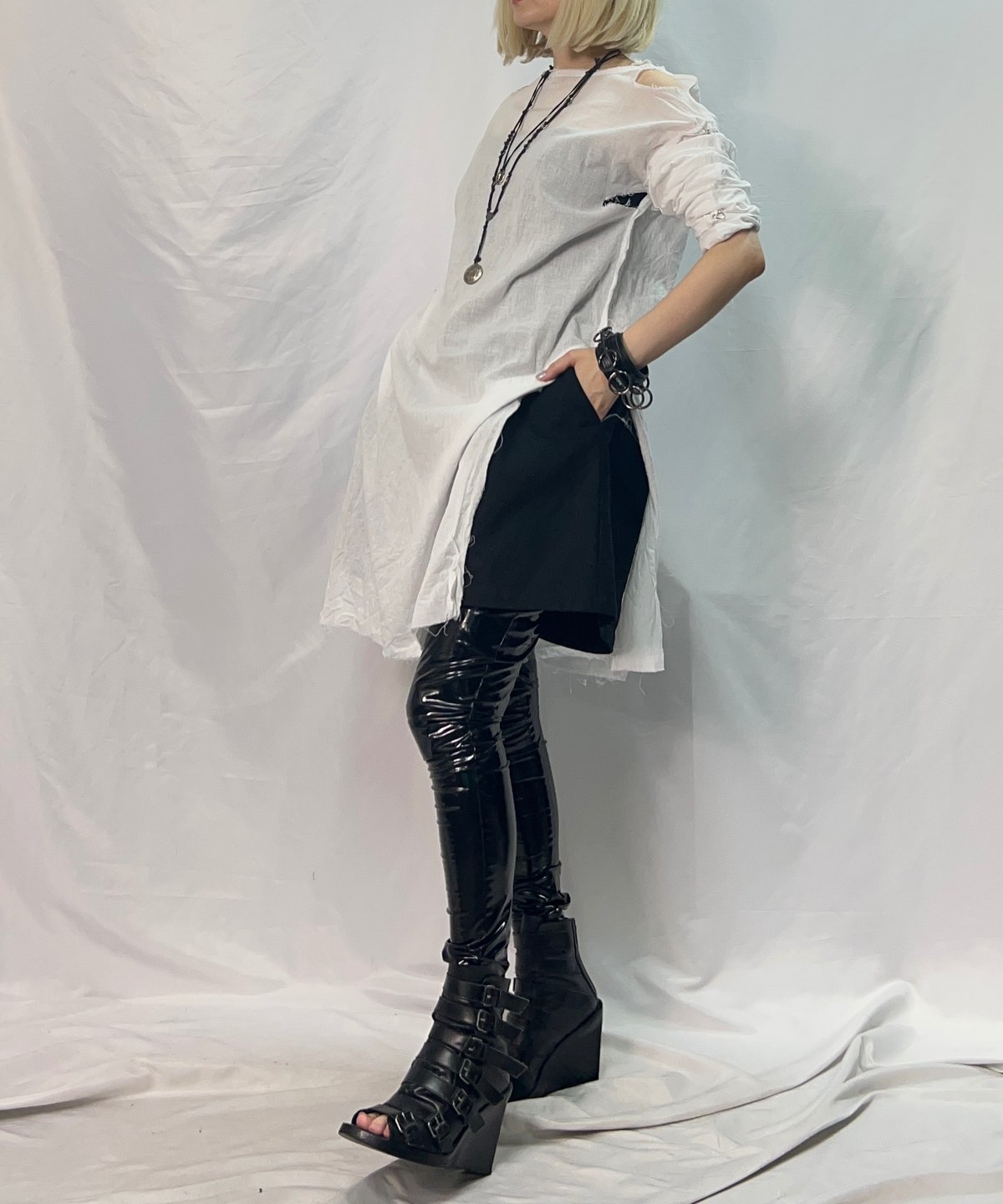 ▽au60-06op02-02/unisex:WHT | alice auaa WEB SHOP