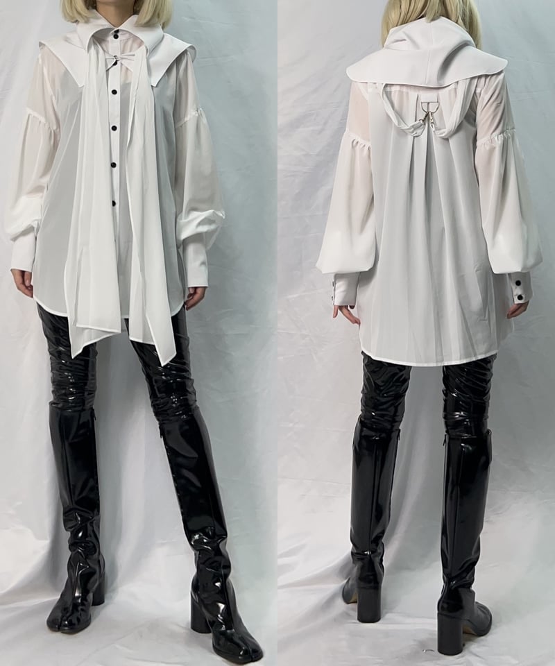 alice auaa セーラーガーゼシャツ ネクタイ付き alice auaa セーラーガーゼシャツ ネクタイ付き