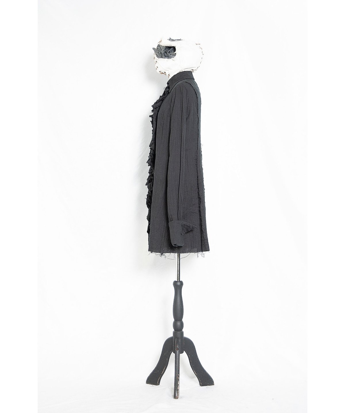 Kanonalice auaaフリル付き黒ポンチョ Kanonalice auaaフリル付き黒ポンチョ au56-11op03-01/ladies