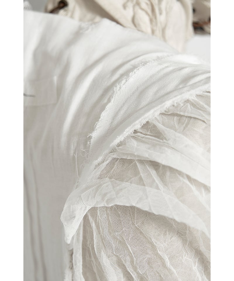 alice auaa 白ニットガーゼワンピース au60-04op03-02/ladies:WHT | alice auaa WEB SHOP