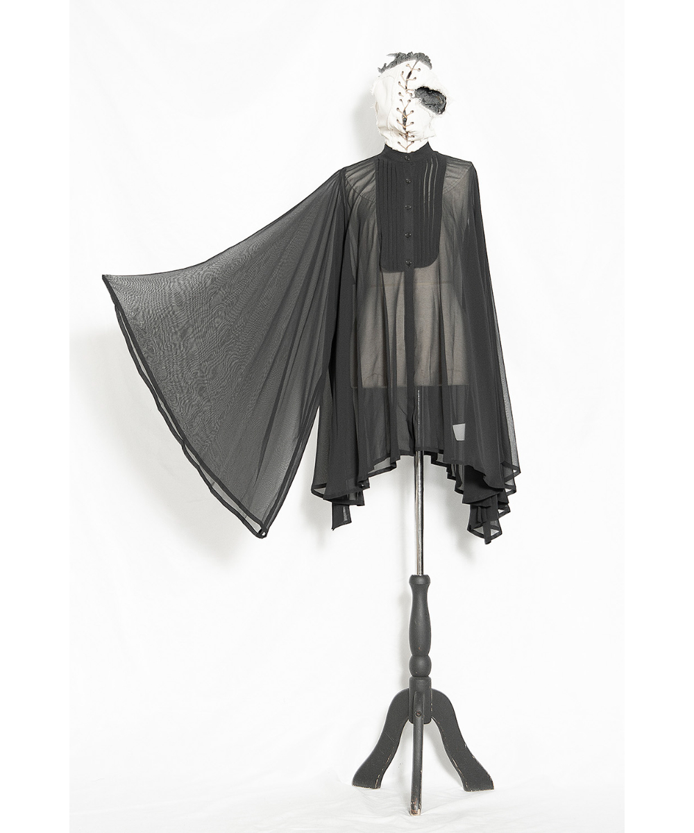 alice auaaブラック フリルドットチュールホルターネック au61-05bl03-01/ladies:BK | alice auaa WEB SHOP