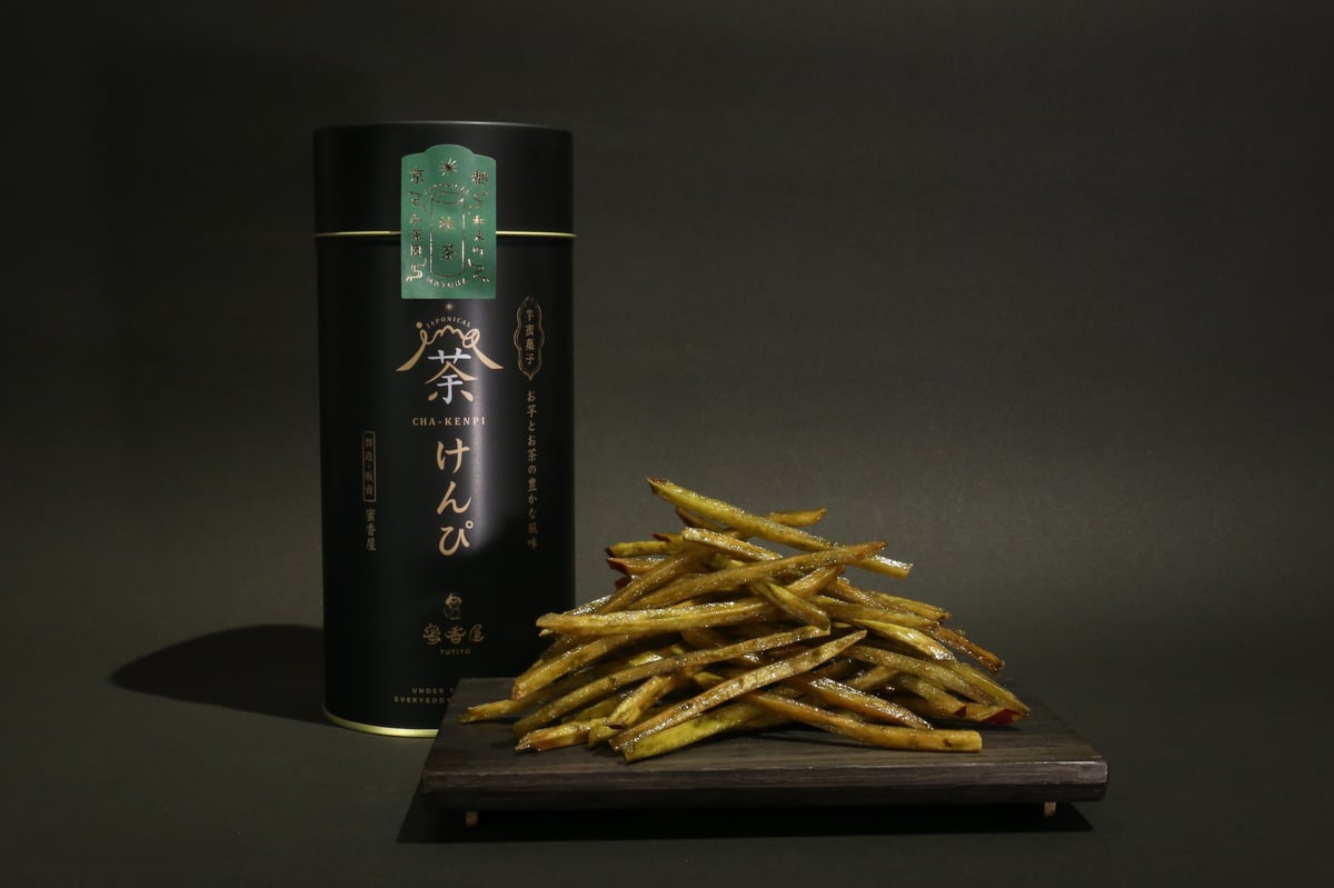 荼けんぴ 缶入り《抹茶》 | 蜜香屋（みっこうや）