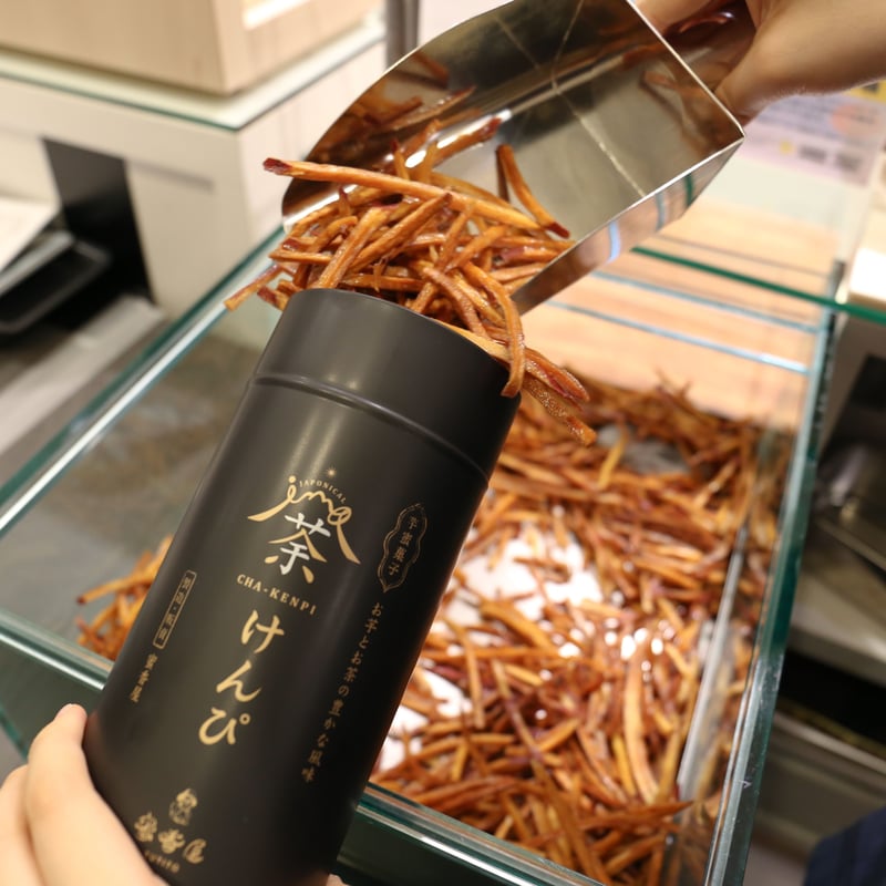 荼けんぴ 缶入り《抹茶》 | 蜜香屋（みっこうや）