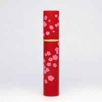 日本製　消毒用エタノールにも対応！移し替えに便利なノズル＆ジョーゴ付　ヒロミチ パースメタルアトマイザー 寒梅レッド　保証書付き