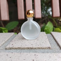 Hiromichi パースパフュームボトル（香水瓶） 平丸 フロスト　香水移し替え用ノズル＆ジョーゴ付