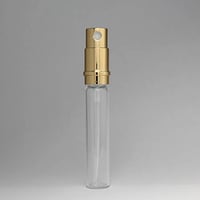 日本製　消毒用エタノールにも対応！香水移し替えに便利なノズル＆ジョーゴ付　M15-PRG2  Hiromichi パースメタルアトマイザーL用 （容量7ml）交換用本体 ゴールドポンプ