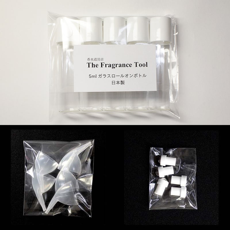【NDY】五粮液　白酒　透明ボトルケース入り　2024年 日本製 5mlガラスロールオンボトル クリアボトル 白キャップ5個