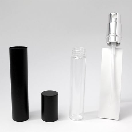 日本製　消毒用エタノールにも対応！移し替えに便利なノズル＆ジョーゴ付　ヒロミチ パースメタルアトマイザーLブラック　保証書付き