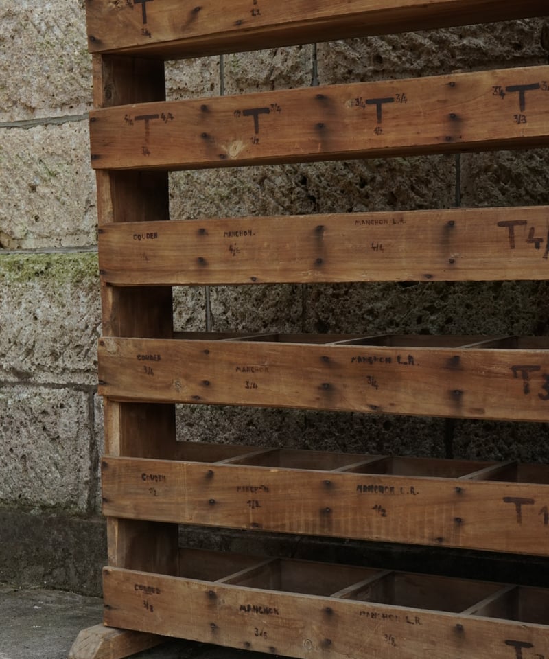 折りたたみ木製ラック 　フランスアンティーク 折りたたみ木製ラック フランスアンティーク