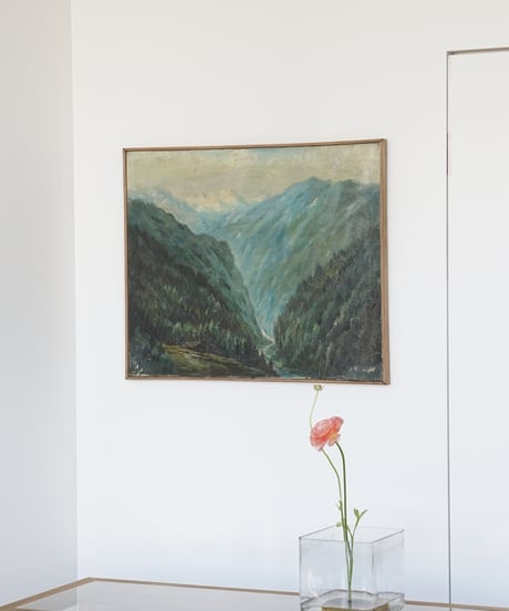 山景の絵画 / いつもの部屋に山景を