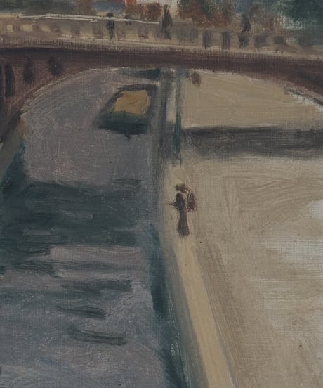 絵画 / 水辺の街並み（france 1931）