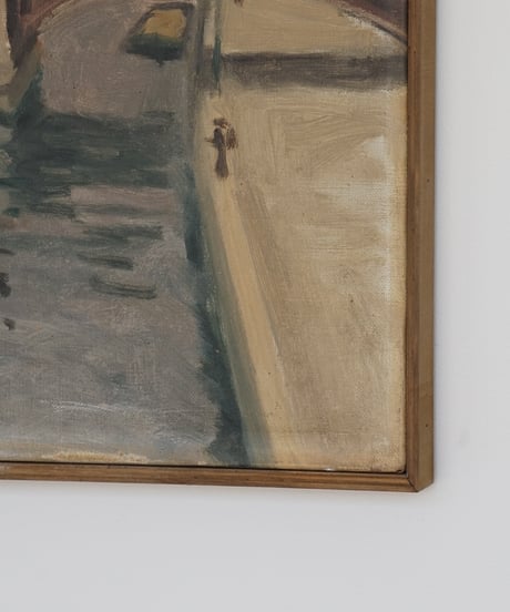 絵画 / 水辺の街並み（france 1931）