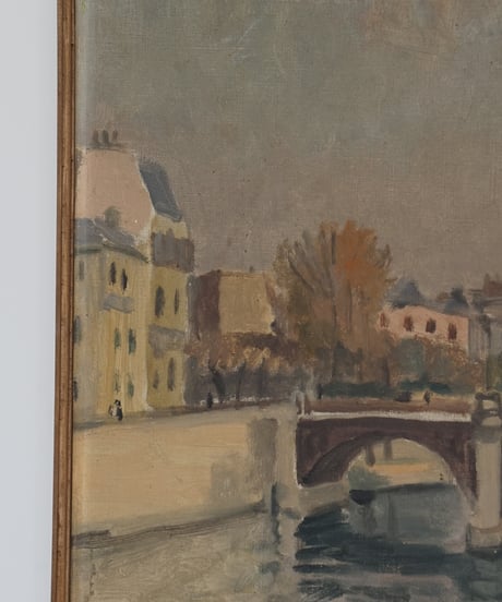 絵画 / 水辺の街並み（france 1931）