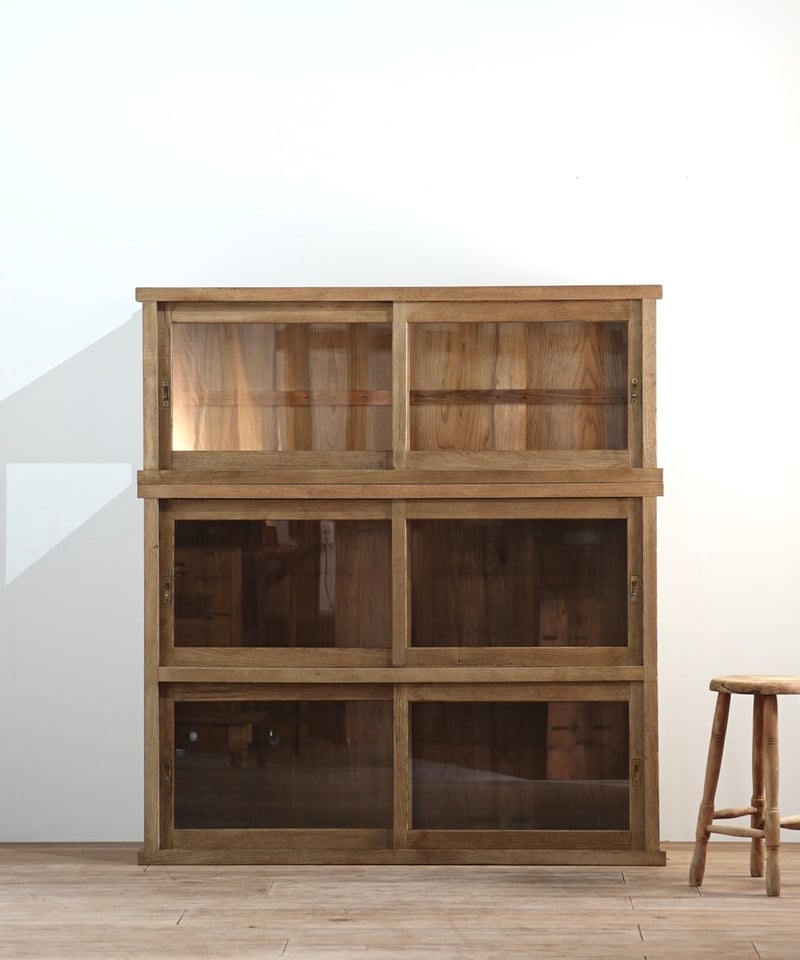 アンティーク ガラス棚 重ねのガラス棚 | 鯨オーケストラ