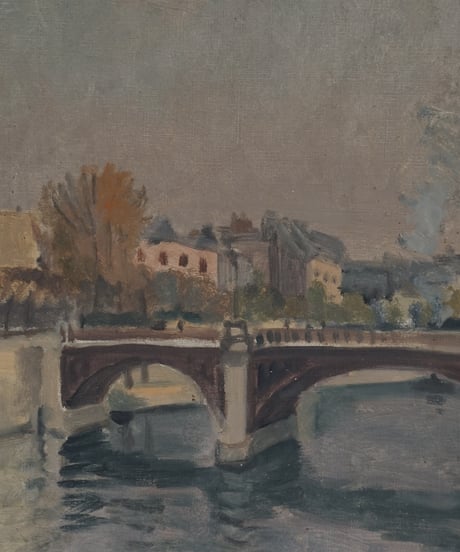 絵画 / 水辺の街並み（france 1931）