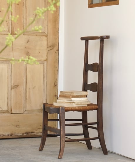 ラダーバック　ダイニングチェア　フランスアンティーク ラダーバック ダイニングチェア フランスアンティーク