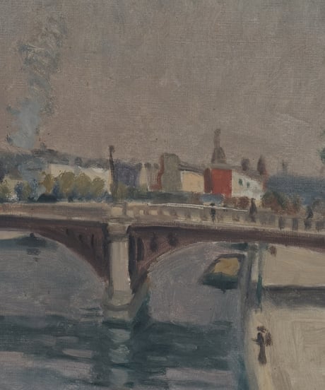 絵画 / 水辺の街並み（france 1931）
