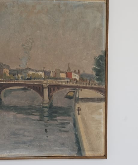 絵画 / 水辺の街並み（france 1931）