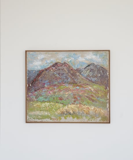 絵画 / 山にひらく春の情景