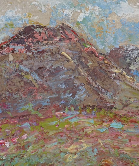 絵画 / 山にひらく春の情景
