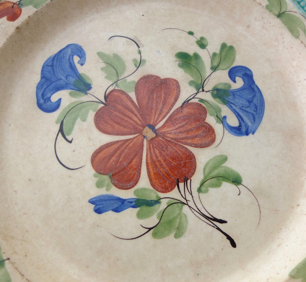 Faience Fine / Antique Plate フランスアンティーク