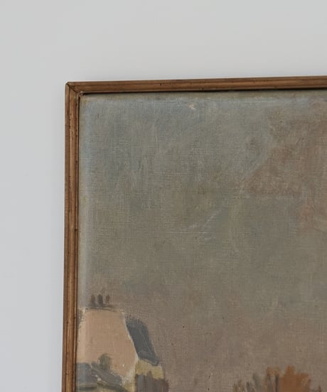 絵画 / 水辺の街並み（france 1931）