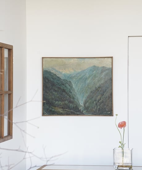 山景の絵画 / いつもの部屋に山景を