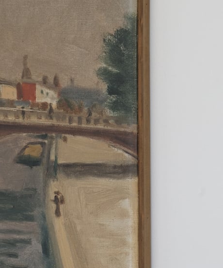 絵画 / 水辺の街並み（france 1931）