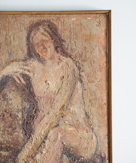 絵画　想いにふける裸婦