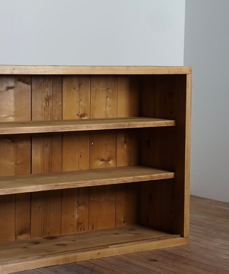 9/30まで！　古家具　木製　ガラス戸棚 ガラス戸棚・3段 | 鯨オーケストラ