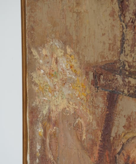 絵画　想いにふける裸婦