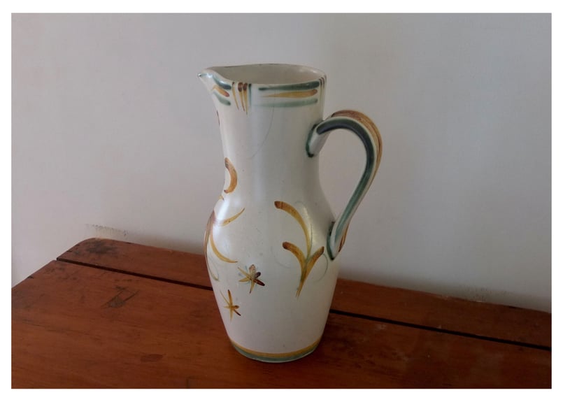 フランスアンティーク  カンペール焼き・ピシェ　水差し　花瓶 フランスアンティーク カンペール焼き・ピシェ水差し花瓶