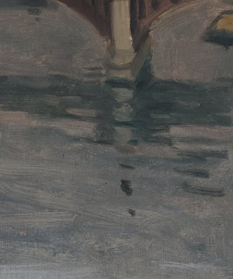 絵画 / 水辺の街並み（france 1931）