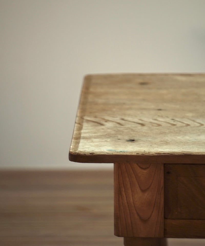 Cy47　和製アンティーク　木製　テーブル　ローテーブル　ろくろ脚　古道具 送料無料】ろくろ足のテーブル 古家具/古道具/アンティーク/机