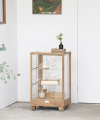 木製の縦型ショーケース