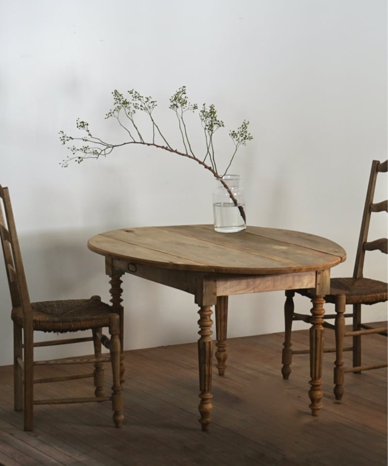 L3705-229 英国アンティーク オーク オーバル バタフライテーブル