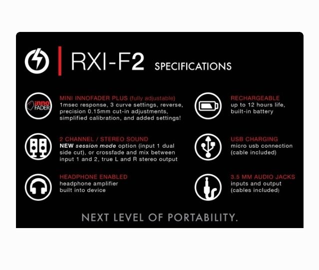 Raiden RXI-F2 - Portable Fader BLK/RED | SKRATC