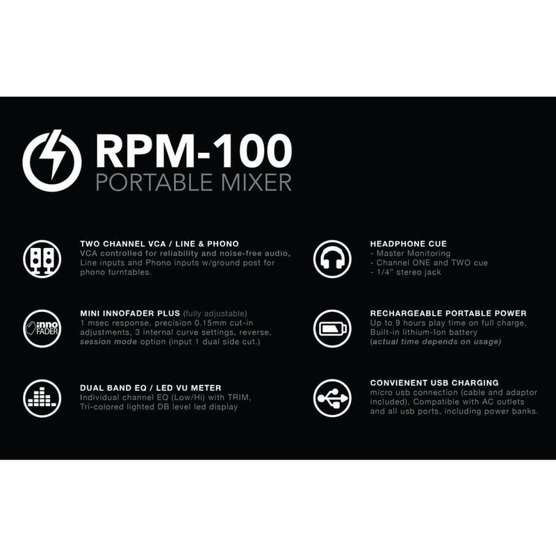 RAIDEN RPM-100 djミキサー RAIDEN - RPM-100 / PORTABLE MIXER | SKRATCH LAB