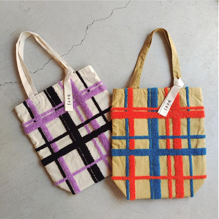 beej(ビージ)/ループ刺繍トートバッグ | with shore beej(ビージ)/ループ刺繍トートバッグ | with shore