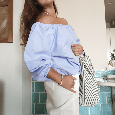 オフショルバルーントップス