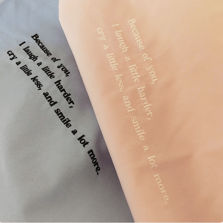 刺繍入りオーバーサイズシャツ