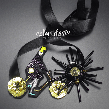自転車ガールとBlackSun Blacksun | チョーカー hand made beads choker