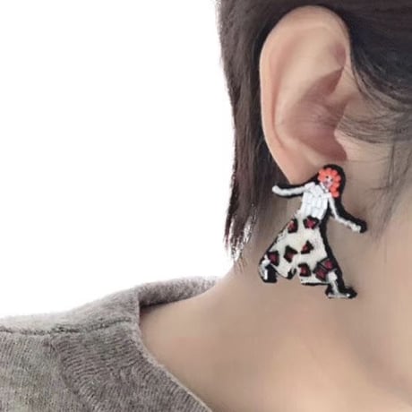 pop girls   | ビーズピアス　hand made beads Earrings